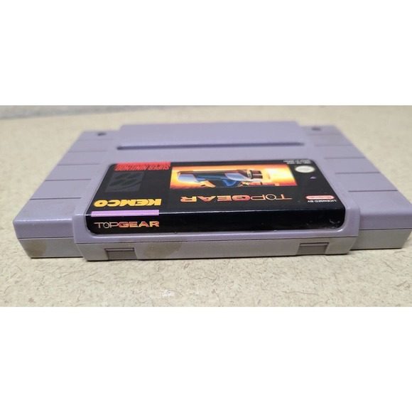 Top Gear Super Nintendo Entertainment System, 1992 Original Video Game SNES - Picture 5 of 6